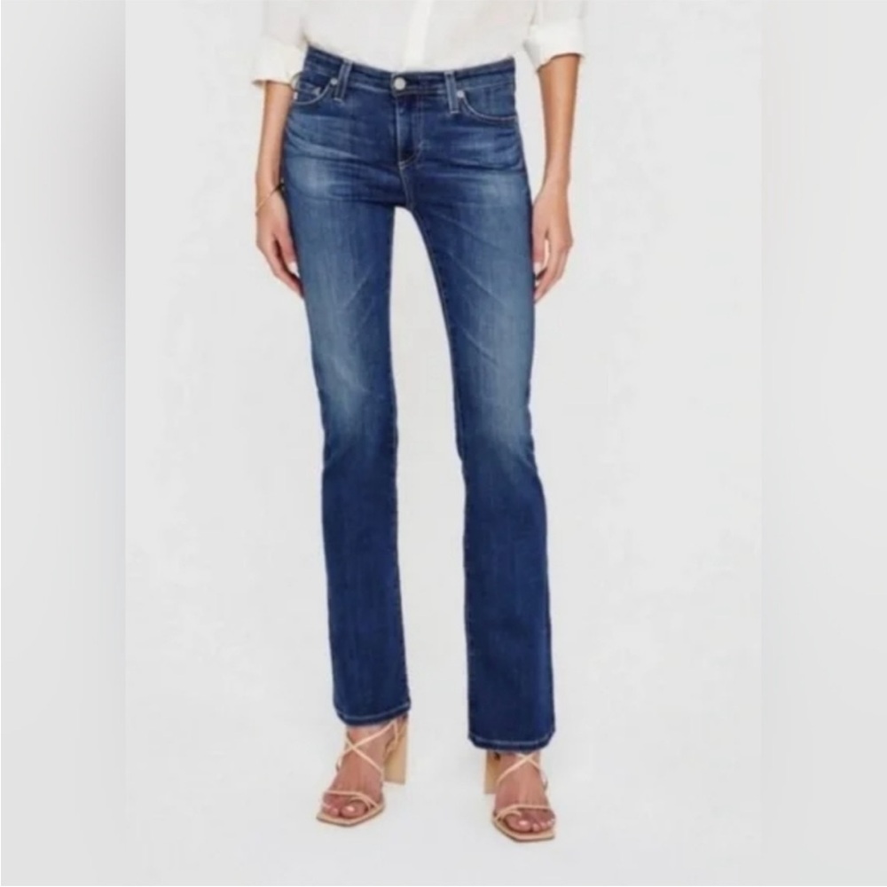 AG Adriano Goldschmied Angel Low-Rise Boot Cut Blue Denim Jeans Size 31 NWT - Picture 15 of 15
